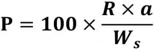 فرمول محاسبه درصد ریزدانه در آزمایش هیدرومتری